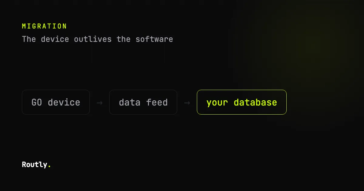 Leaving Geotab is easier than you expect — Routly